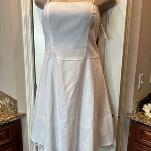 Steppin Out White Netted Trim Dress Sz 2x